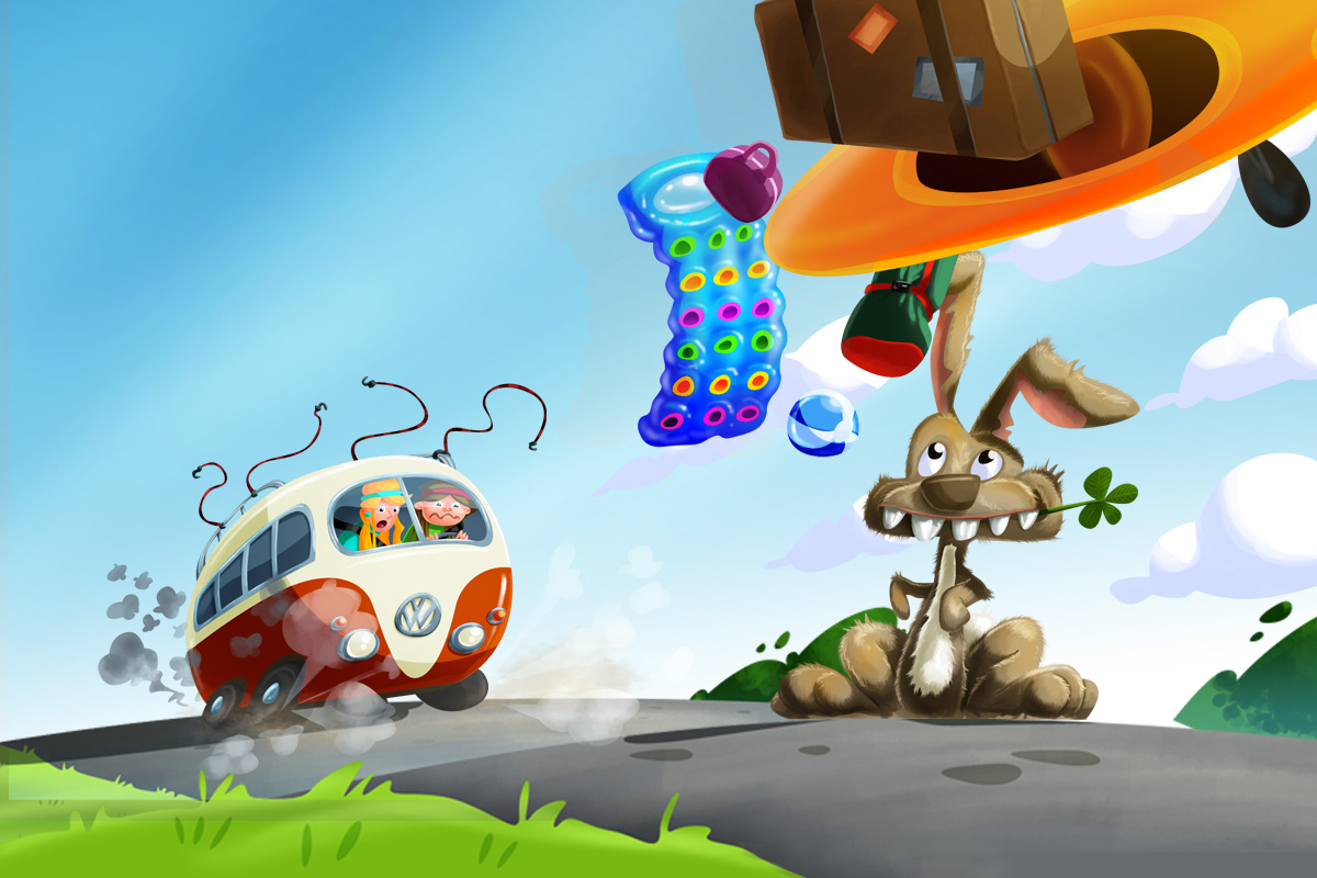 Předvídavá jízda - ilustrace Předvídavá jízda - ilustrace