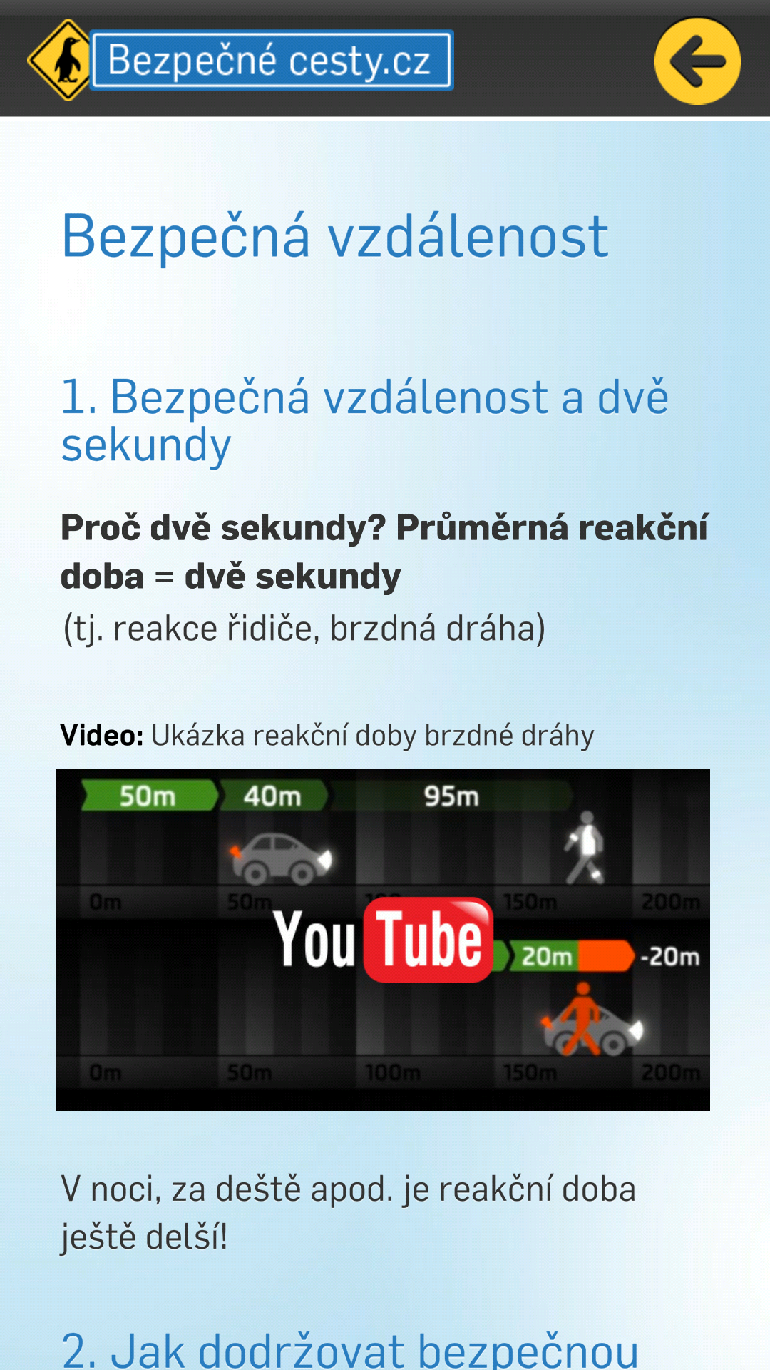 Dopravní info – mobilní aplikace Dopravní info – mobilní aplikace
