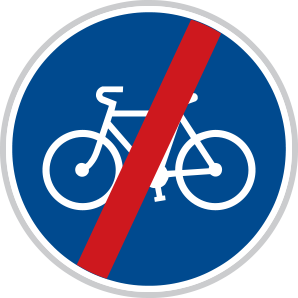 Konec stezky pro cyklisty Konec stezky pro cyklisty
