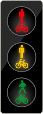 Semafor pro chodce a cyklisty Semafor pro chodce a cyklisty